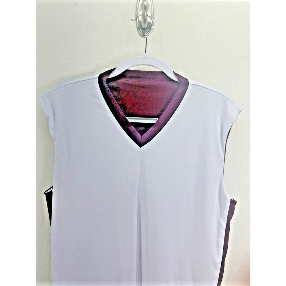 White And Maroon Basketball Shirt Tank Reversible Legacy Lions 16